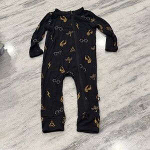 Kyte BABY Black and Gold Kids Footie